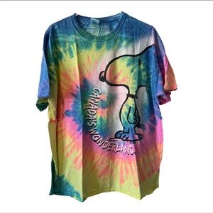 TIE DIE TEE -Canada’s Wonderland Snoopy – XL -UNISEX -LOOSE FIT-oversized